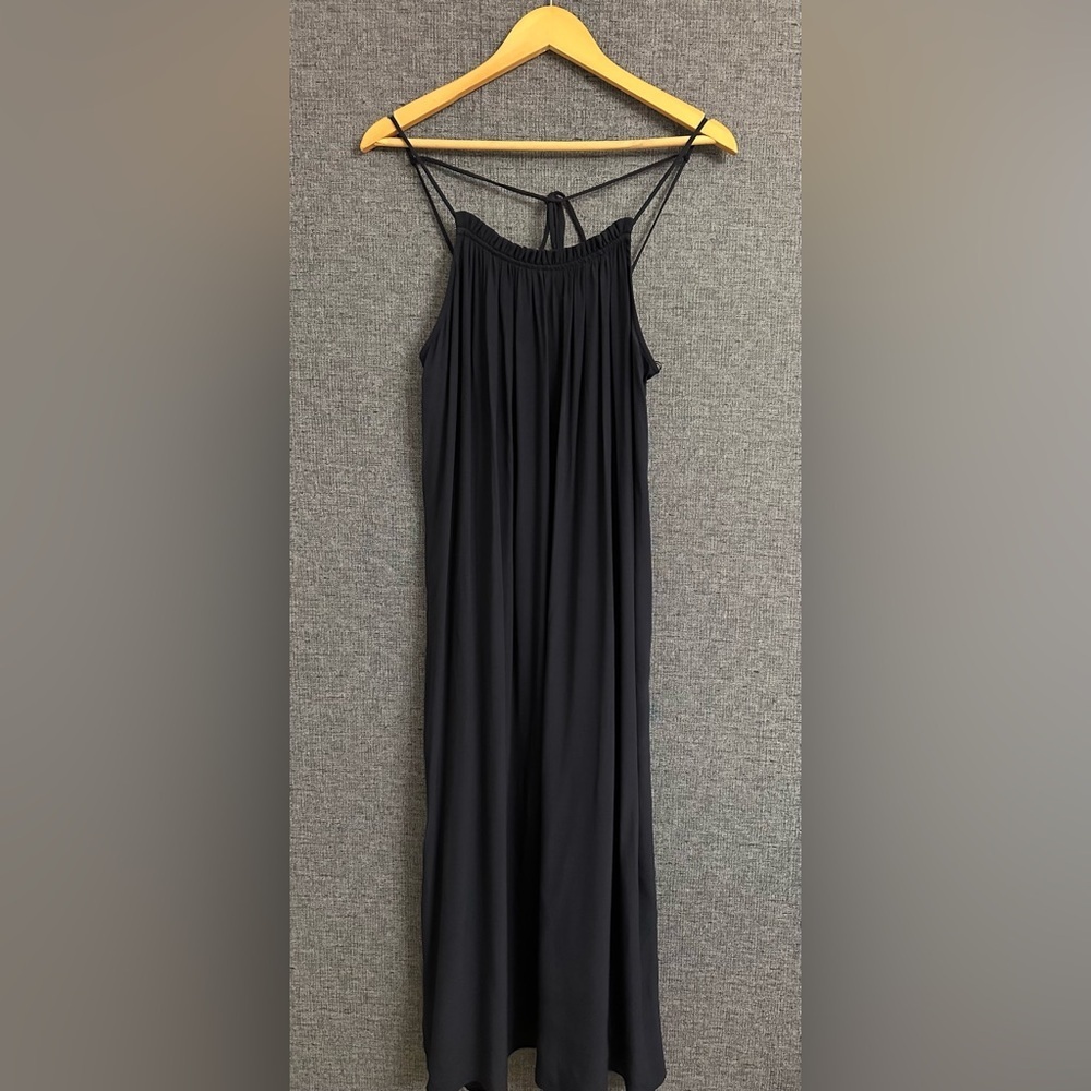 Zara Navy Blue Pleated dress